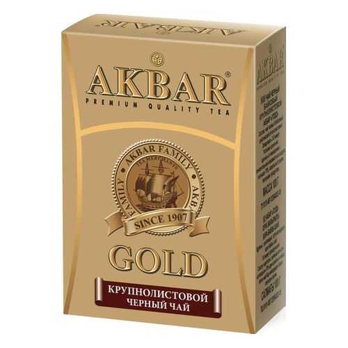 Чай черный Akbar gold крупнолистовой 100 г в Билла