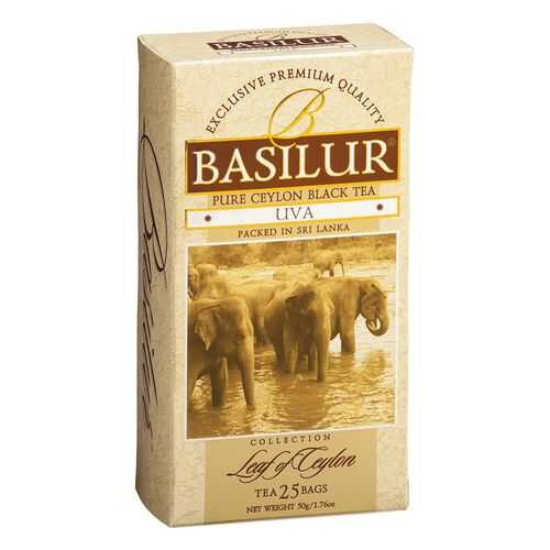 Чай черный Basilur uva цейлонский 25 пакетиков в Билла
