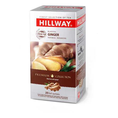 Чай черный байховый HILLWAY c имбирем, 25 пак. в Билла