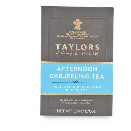 Чай черный «Дарджилинг-полдник», Taylors of Harrogate, 20х2.5 г, Великобритания в Билла
