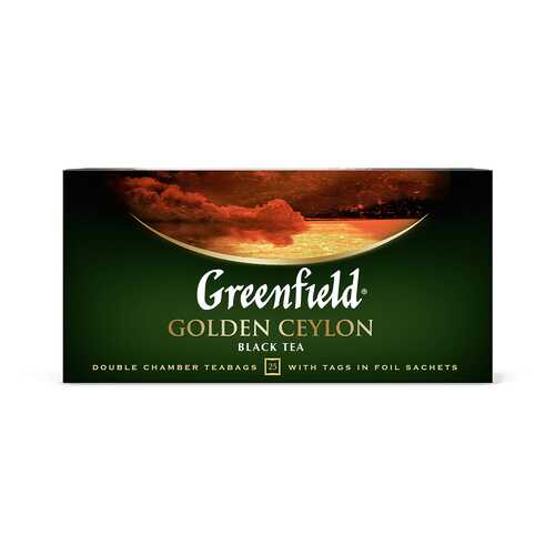 Чай черный Greenfield Golden Ceylon 25 пакетиков в Билла