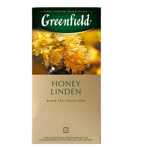 Чай черный Greenfield Honey Linden 25 пакетиков в Билла