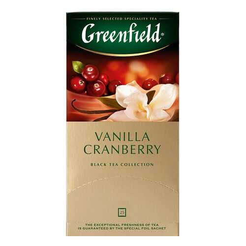 Чай черный Greenfield Vanilla Cranberry 25 пакетиков в Билла