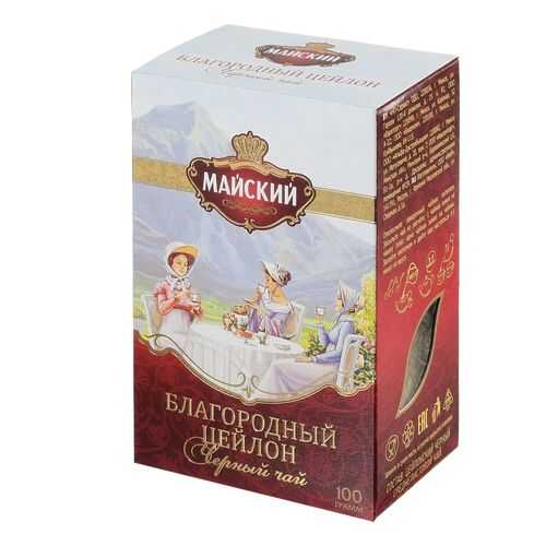 Чай черный Майский благородный цейлон 100 г в Билла