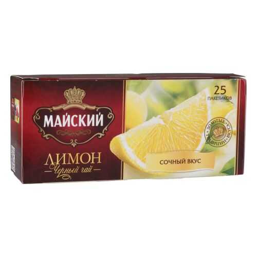 Чай черный Майский лимон 25 пакетиков в Билла