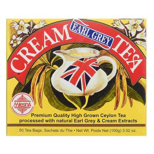 Чай черный Mlesna Cream Earl Grey с ароматом бергамота со сливками, 50 пак*2г Шри-Ланка в Билла