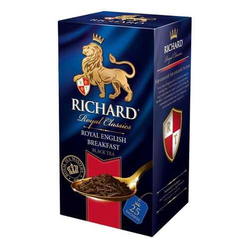 Чай черный Richard royal english breakfast 25 пакетиков в Билла