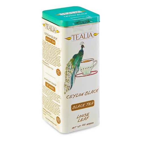 Чай черный TeaLia Ceylon листовой 100 г в Билла