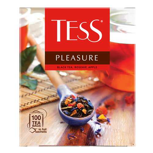Чай черный Tess Pleasure 100 пакетиков в Билла