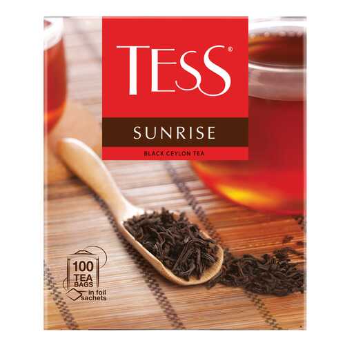 Чай черный Tess Sunrise 100 пакетиков в Билла