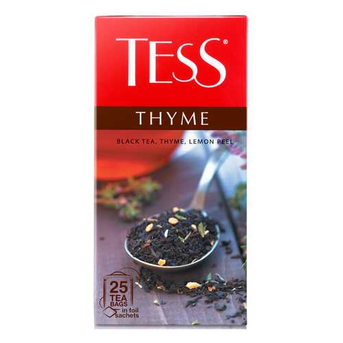 Чай черный Tess Thyme 25 пакетиков в Билла