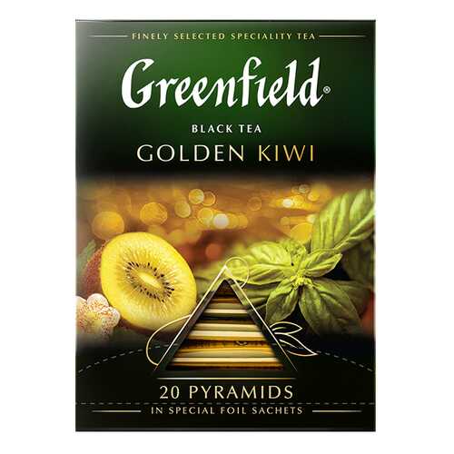 Чай черный в пирамидках Greenfield Golden Kiwi 20 пакетиков в Билла