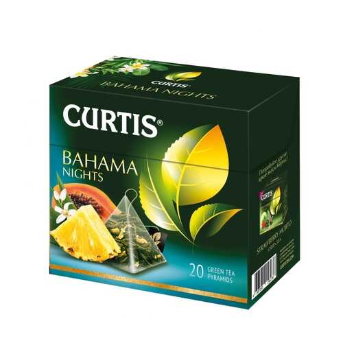 Чай Curtis Bahama Nights зеленый с добавками 20 пирамидок в Билла