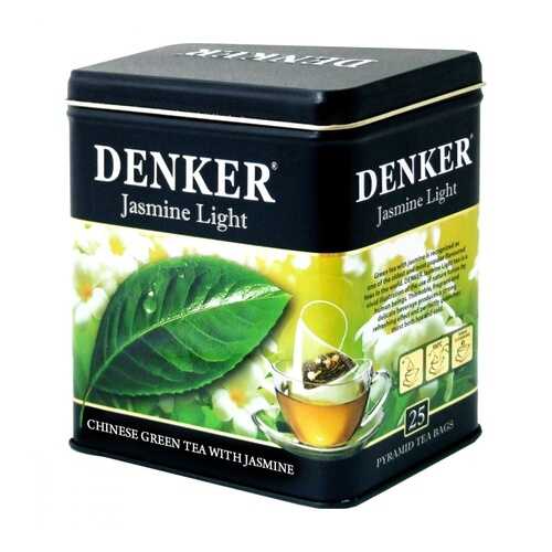 Чай Denker Jasmine Light зеленый с жасмином 25 пирамидок в Билла