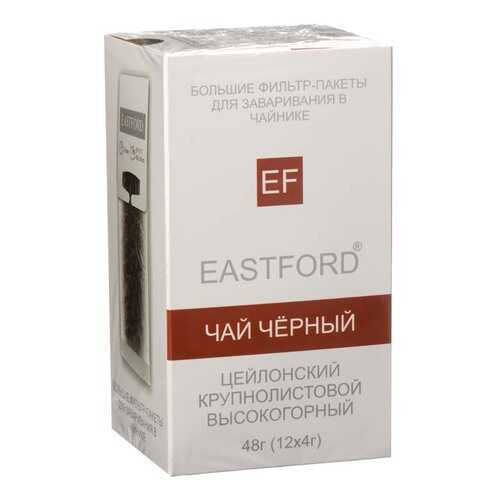 Чай Eastford Чай черный, черный листовой, 12 пакетиков в Билла