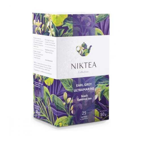 Чай Niktea Earl Grey Ultramarine черный с бергамотом 25 пакетиков в Билла