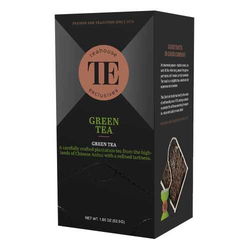 Чай зеленый Teahouse Exclusives Green Tea 15 пакетиков 40 г в Билла
