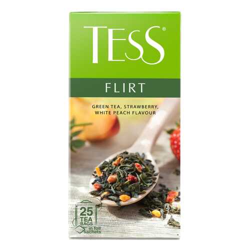 Чай зеленый Tess Flirt 25 пакетиков в Билла
