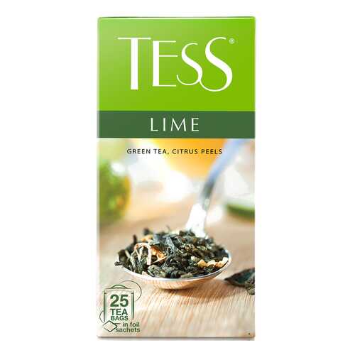 Чай зеленый Tess Lime 25 пакетиков в Билла