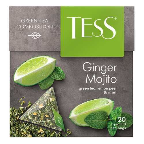 Чай зеленый в пирамидках Tess Ginger Mojito 20 пакетиков в Билла