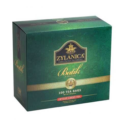 Чай Zylanica Batik Collection зеленый 100 пакетиков в Билла