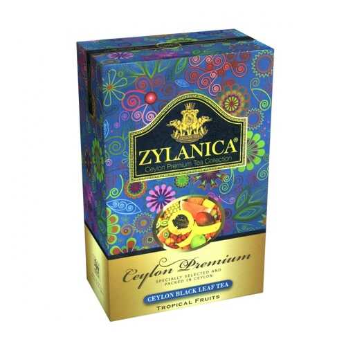 Чай Zylanica Ceylon Premium Tropical Fruits черный листовой с кусочками фруктов 100 г в Билла