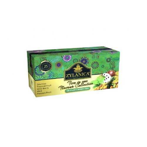 Чай Zylanica Five in one Flavour Collection зеленый ассорти 5 ароматов 25 пакетиков в Билла