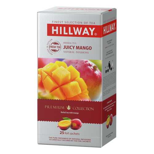Чайный напиток с ароматом манго JUICY MANGO т.з. HILLWAY в сашетах 1,5г*25*12 (С) в Билла