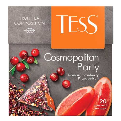 Чайный напиток в пирамидках Tess Cosmopolitan Party 20 пакетиков в Билла
