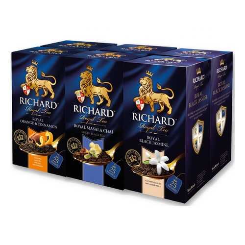 Набор чая Richard Orange & Cinnamon, Masala Chai, Black Jasmine 26*5 пакетиков в Билла