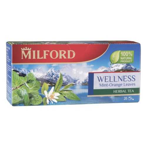Напиток чайный Milford welness мята и апельсин 20 пакетиков в Билла
