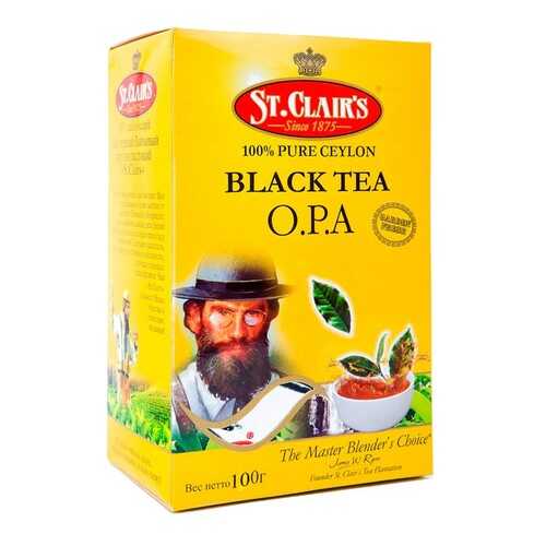 Подарочный набор St. Clair С чёрным крупнолистовым чаем и фарфоровым чайником, 100 г в Билла