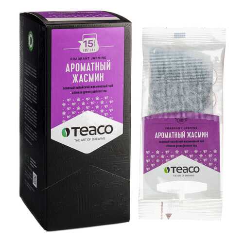 TeaCo Пакетированный зеленый чай на чайник Ароматный жасмин TEACO, 60 гр. в Билла