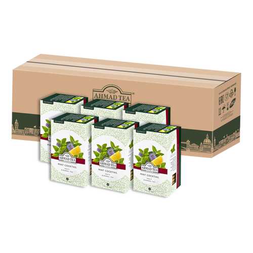 Травяной чай Ahmad Tea с мятой и лимоном Минт коктэйль, в пакетиках 20х1,5г - 6 штук в Билла
