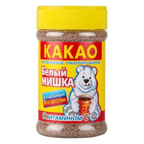 Какао Белый мишка растворимое гранулированное с витамином C 375 г в Билла