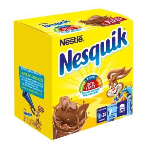 Какао-напиток NESQUIK OPTI-START быстрорастворимый 28 пакетиков в Билла
