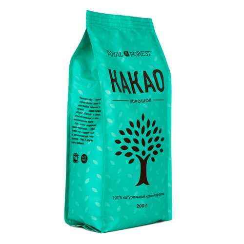 Какао порошок Royal Forest натуральный 200 г в Билла