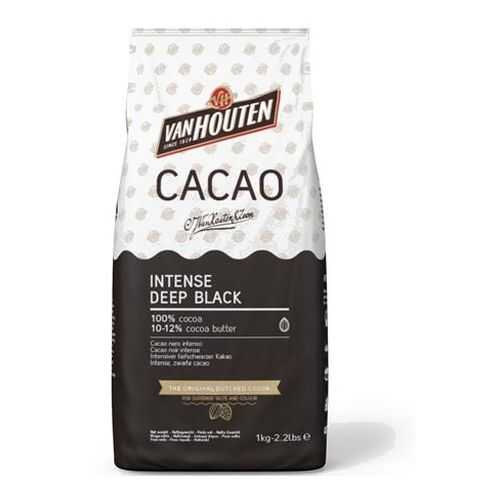 Какао порошок Van Houten 100% Intence deep black 1 кг в Билла