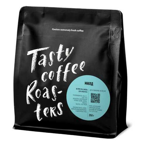 Эспрессо-смесь Милд, 20% Робуста в зернах, 250 грамм Tasty Coffee в Билла