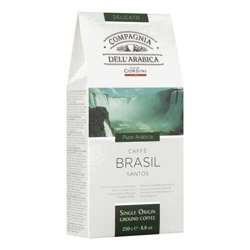 Кофе Compagnia Dell'Arabica Brasil Santos молотый 125 г в Билла