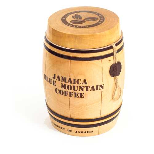 Кофе Jamaica Blue Mountain подарочный в зернах для гурманов в деревянном бочонке 200 г в Билла