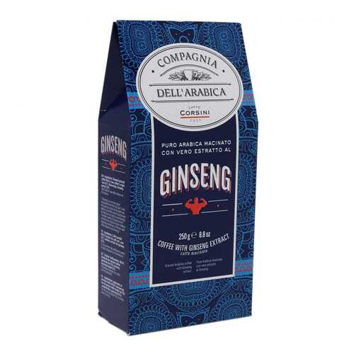 Кофе молотый Dell'Arabica Puro Arabica Con Estrarro Al Ginseng в Билла
