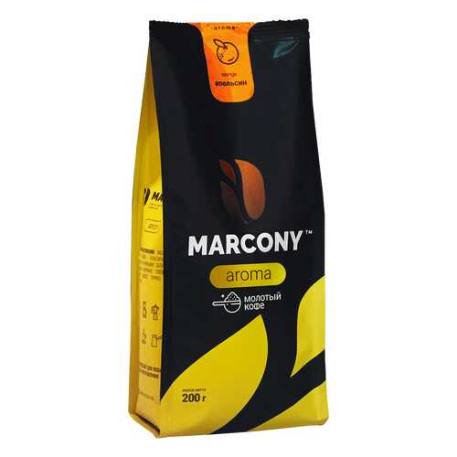 Кофе молотый MARCONY AROMA со вкусом апельсина 200г в Билла