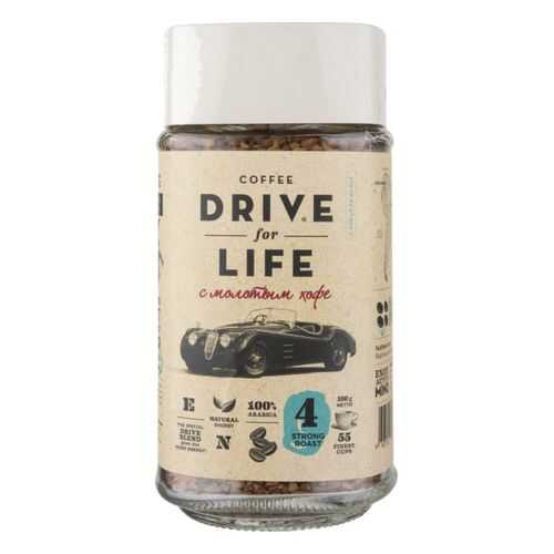 Кофе растворимый Drive for Life strong roast с молотым 100 г в Билла