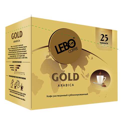 Кофе растворимый Lebo gold 2 г 25 пакетиков в Билла