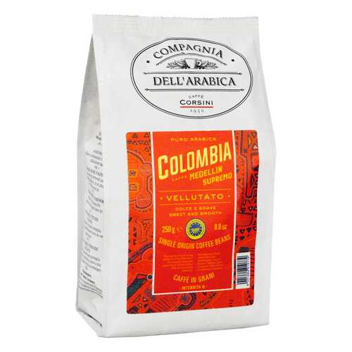 Кофе в зернах Compagnia Dell Arabica Colombia Medellin Supremo 250г в Билла