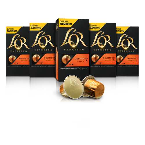 Набор кофе в капсулах L’OR Espresso Delizioso 10 упаковок в Билла