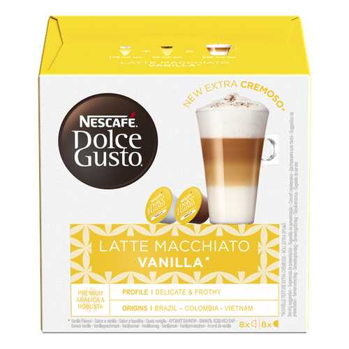 NESCAFE Dolce Gusto Латте Макиато со вкусом ванили, кофе в капсулах, 16 капсул в Билла