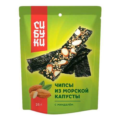 Чипсы Сибуки из морской капусты с миндалем 25 г в Билла