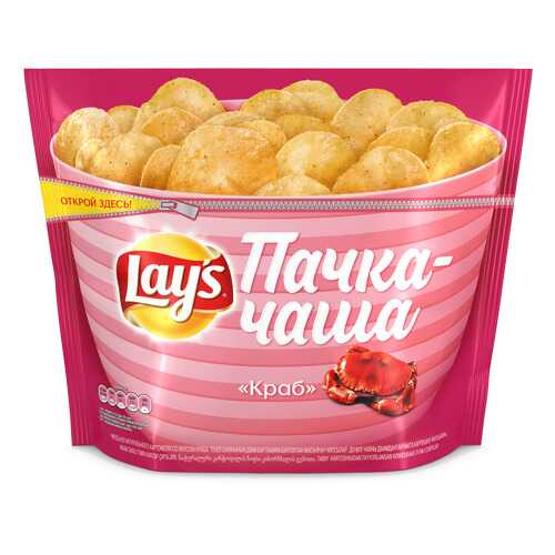 Картофельные чипсы Lay's краб 240 г в Билла